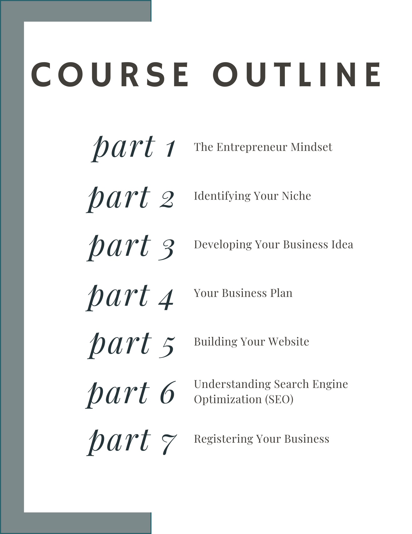 Starting an Online Business: A Coursebook for Beginners